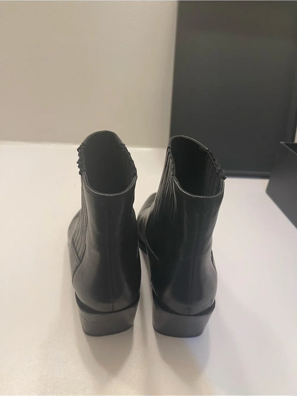 rag & bone Black Leather Rover Ankle Boot